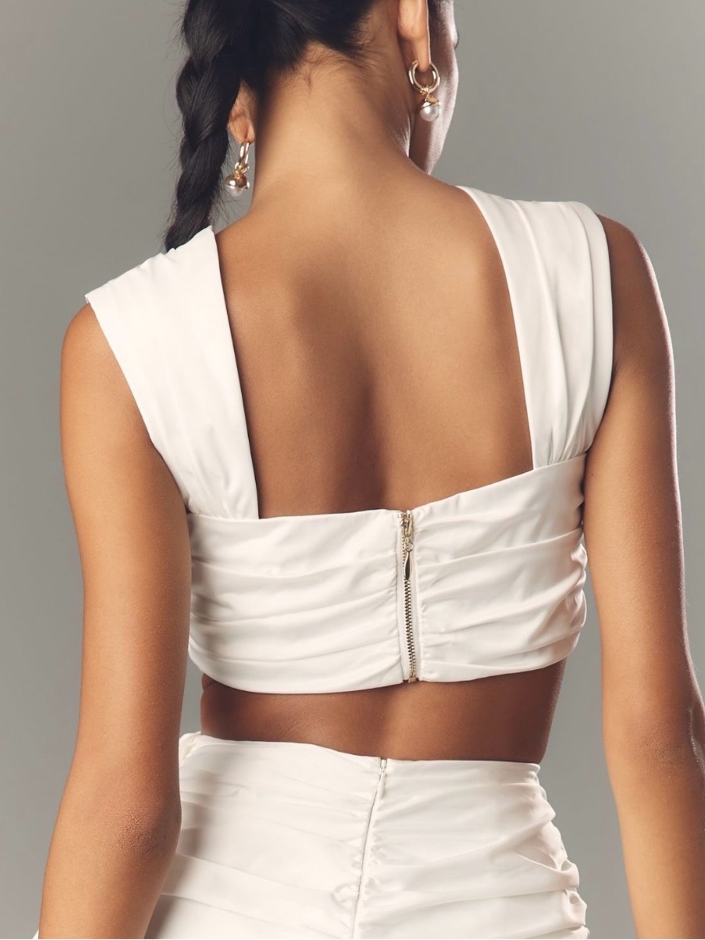 NWT Elliatt Serena Gathered Crop Top- Medium - Picture 5 of 5